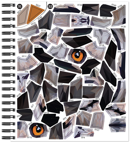 Brain Games - Sticker by Number: Animals - 2 Books in 1 (42 Images to Sticker) 