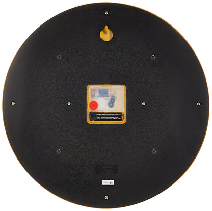 Ajanta Quartz Analog Wall Clock 32 cm Gold Plastic
