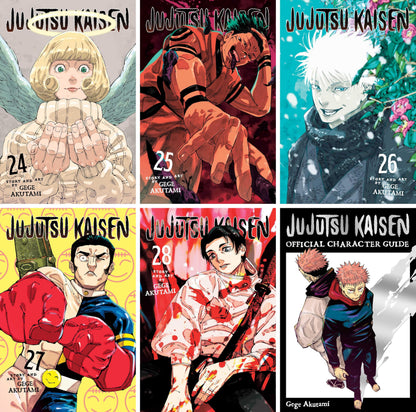Jujutsu Kaisen Manga Bundle (30 Books) with T-Shirt, Hoodie, Backpack, Figures & Accessories Set