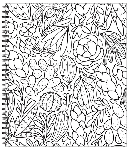 Large Print Easy Color & Frame - Stress Free (Adult Coloring Book)