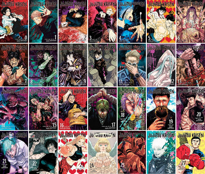 Jujutsu Kaisen Complete Manga Collection Vol. 0–27 (28 Books Set) by Gege Akutami