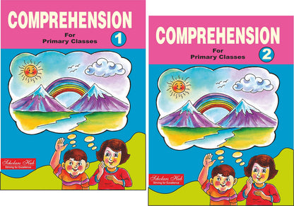 Scholars Hub Comprehension Book For Develop Reading And Writing Skills Of Kids (For Primary Classes) (Vol. 1, 2) ( Set Of 2 Books) | 96 Pages| Comprehension Book For Class 1,2