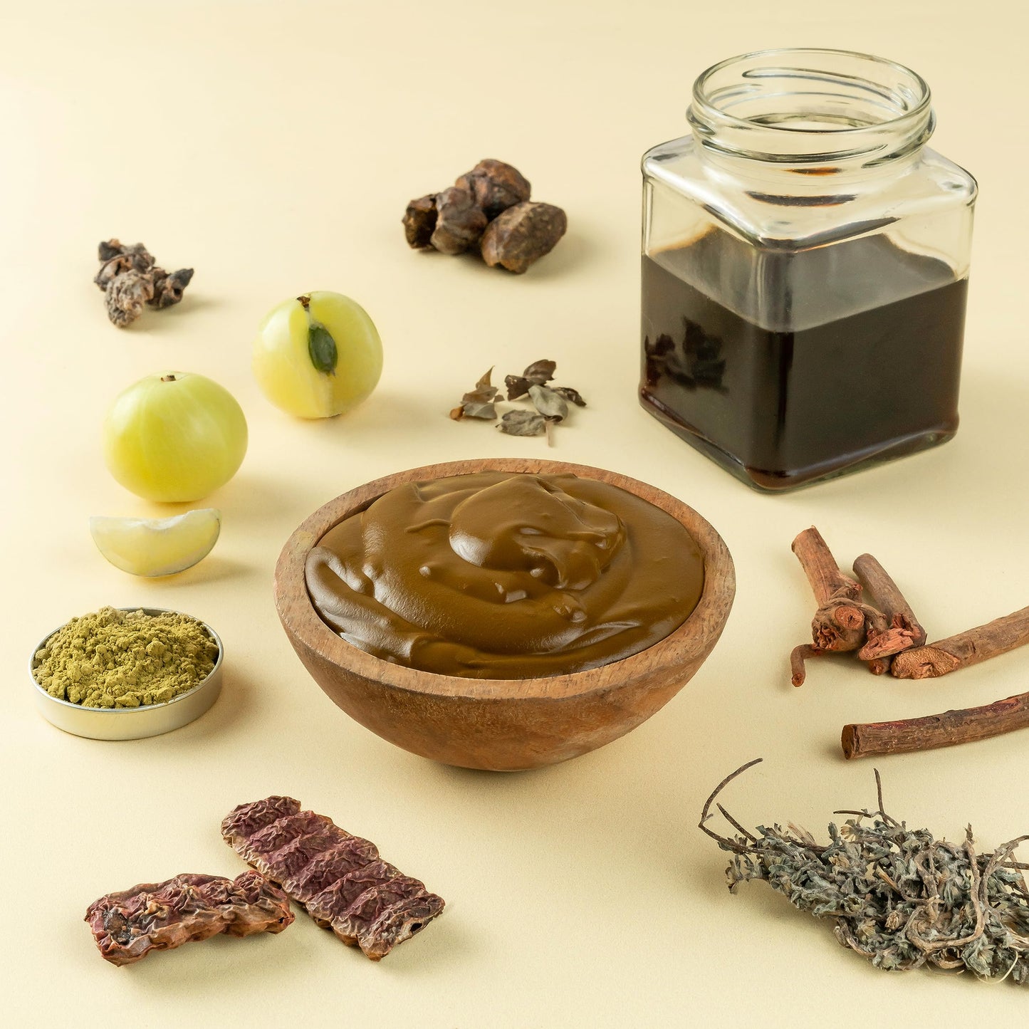 Fresh Henna Paste with Black Tea & Herbs, Rich Brown, 3x220g