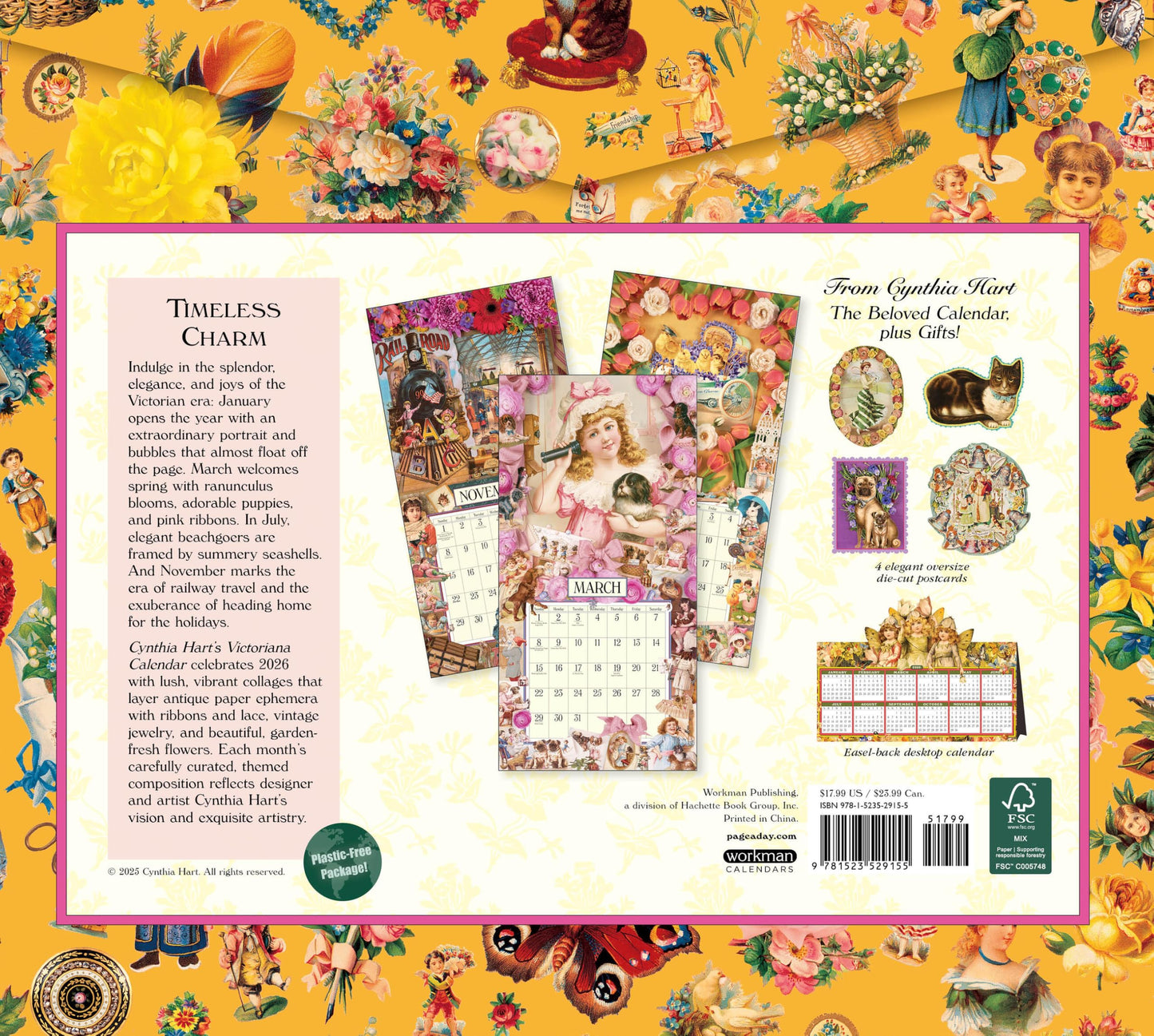 Cynthia Hart's Victoriana Wall Calendar 2026
