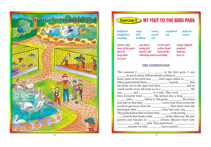 Scholars Hub Picture Composition Book (Part 1, 2) (Set Of 2 Books) | Picture Composition Book For Class 1,2 | 56 Pages