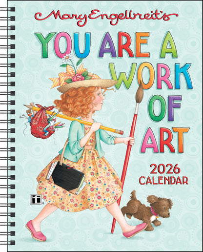 Mary Engelbreit's You Are a Work of Art 2026 Monthly/Weekly Planner Calendar 