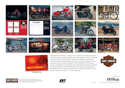 Harley-Davidson 2026 17x12: 16-Month Calendar--September 2025 through December 2026 