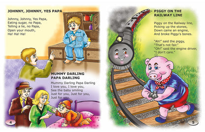 Scholars Hub School Starter Pack- My First School Interview & My Book Of Nursery Rhymes (Set Of 2 Books) (For Ages 2-4) | Cover Basic Questions Asked For School Interview | Helps Child To Read And Learn Nursery Rhymes