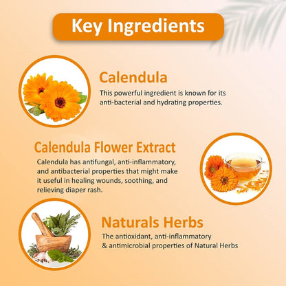 Omeo Calendula Body Wash Gentle Cleansing, Soft Nourshing Body Wash