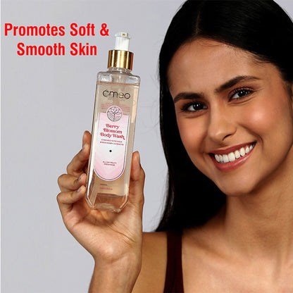 Omeo Berry Blossom Body Wash - Gentle Cleansing, Soft Nourshing Body Wash