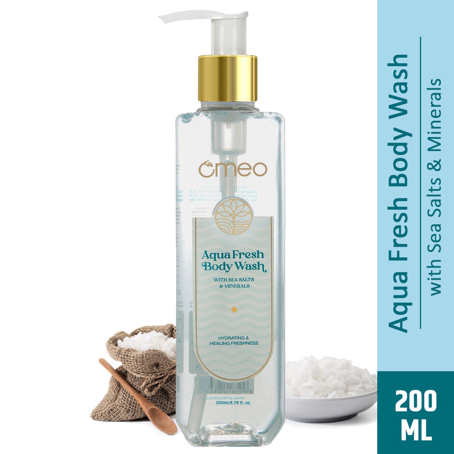 Omeo Aqua Fresh Body Wash - Gentle Cleansing, Soft Nourshing Body Wash