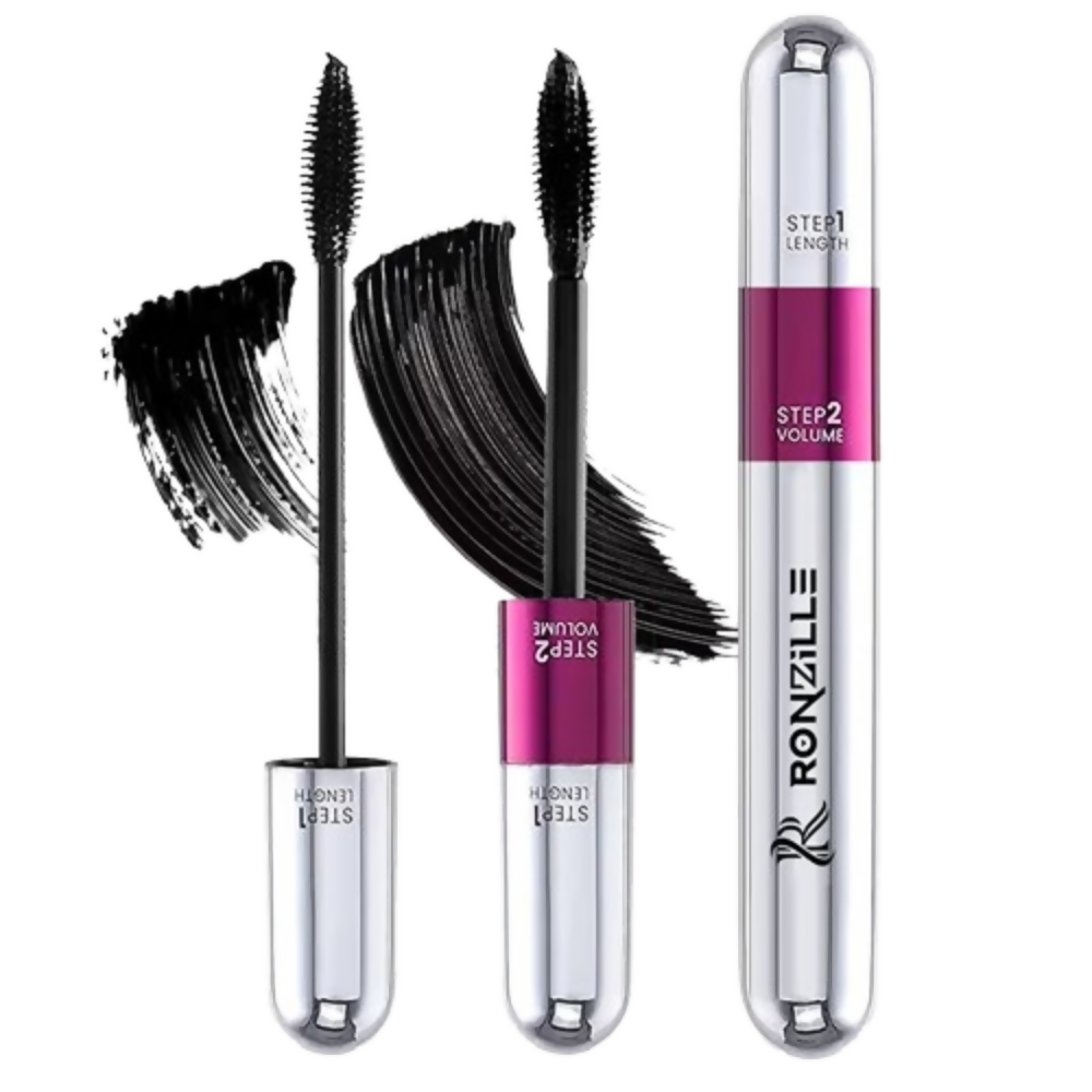 Ronzille Waterproof And Smudgeproof Two In One Mascara