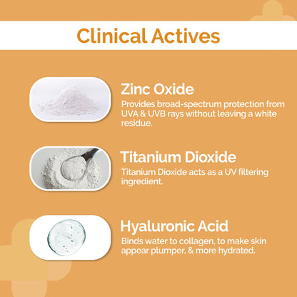 The Derma Co 1% Hyaluronic Tinted Sunscreen SPF 60 Gel PA++++