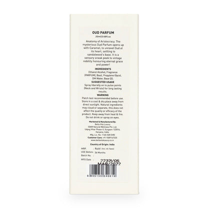 Bella Vita Oud Parfum Unisex Perfume