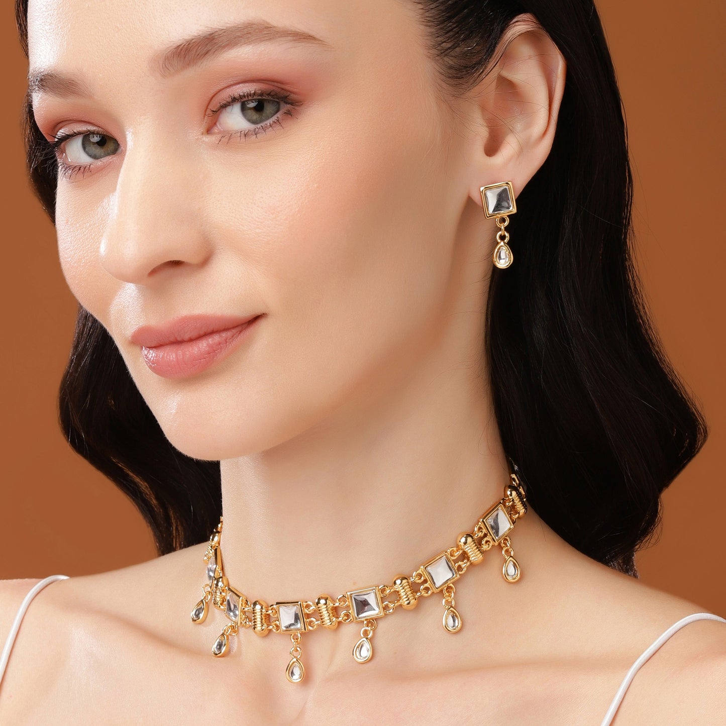 Estele Gold Plated Fascinating Necklace Set for Women