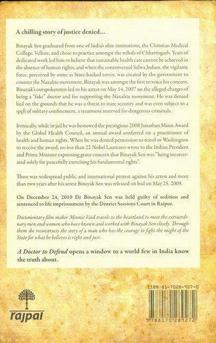 A Doctor To Defend - The Binayak Sen Story - Vaid, Minnie