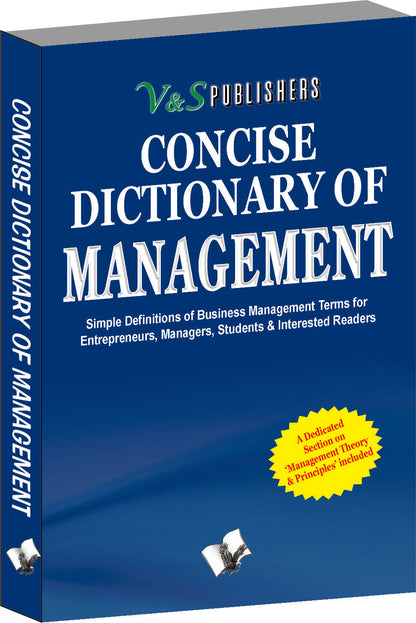 Concise Dictionary Of Management by Dr. Sudhir Dawra