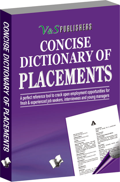 Concise Dictionary Of Placements by V&S Editorial Board