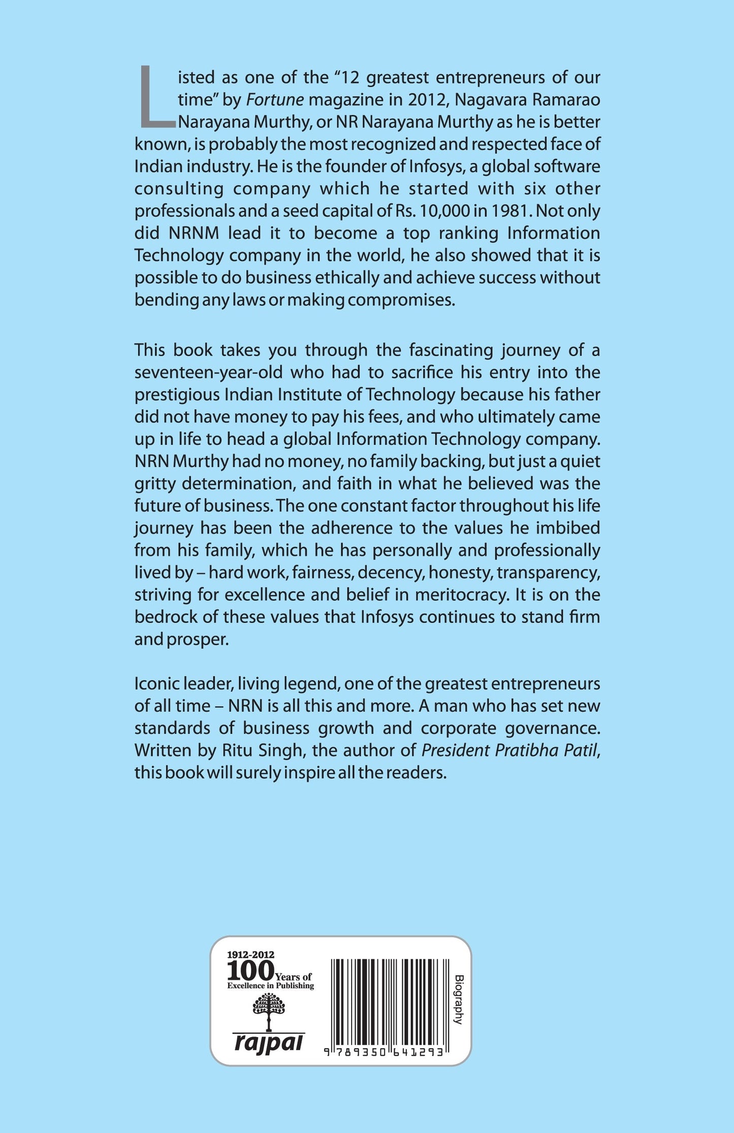 Nr Narayan Murthy: A Biography - Ritu Singh