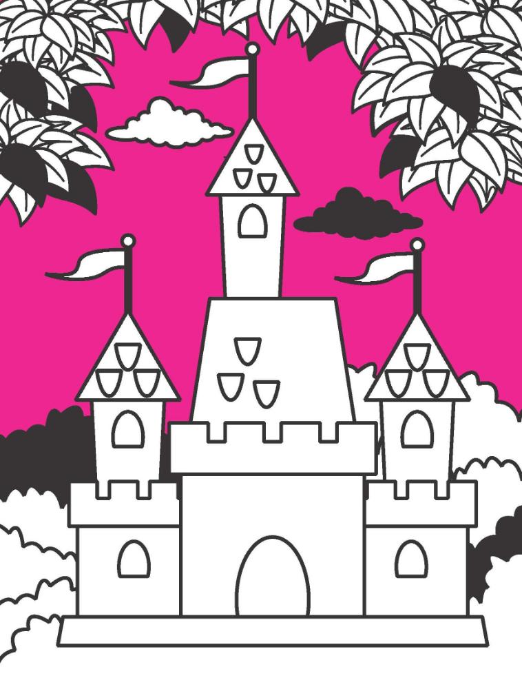 Dreamland Publications Princess Neon Colouring World Book for Kids Age 4 - 7 years with Neon Pens