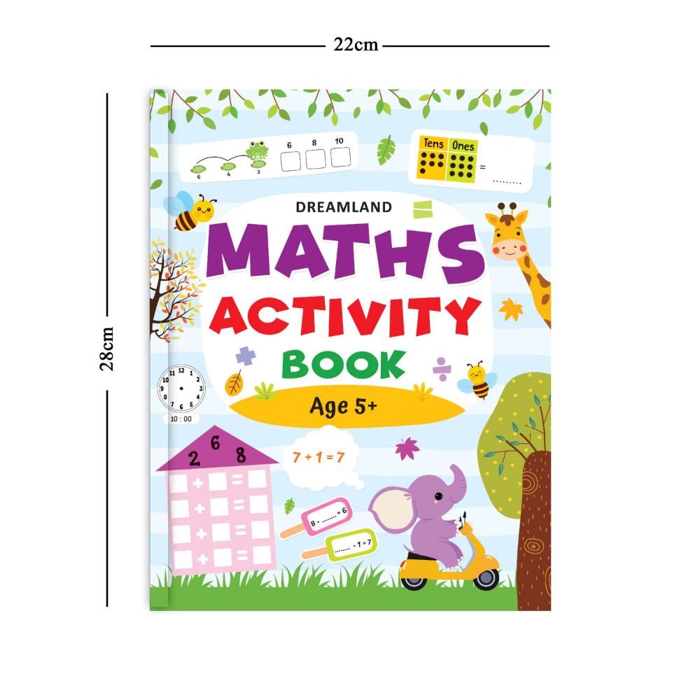 Dreamland Publications Maths Activity Books Pack- A Set of 3 Books - Activity Book for Children