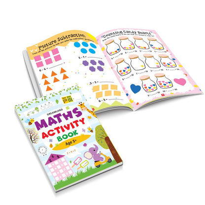Dreamland Publications Maths Activity Books Pack- A Set of 3 Books - Activity Book for Children