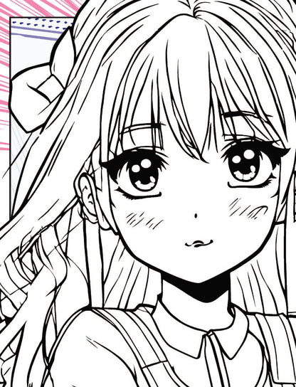 Dreamland Publications Colour Your Own Manga Book 3 With Free Manga Colouring Poster Age 4+