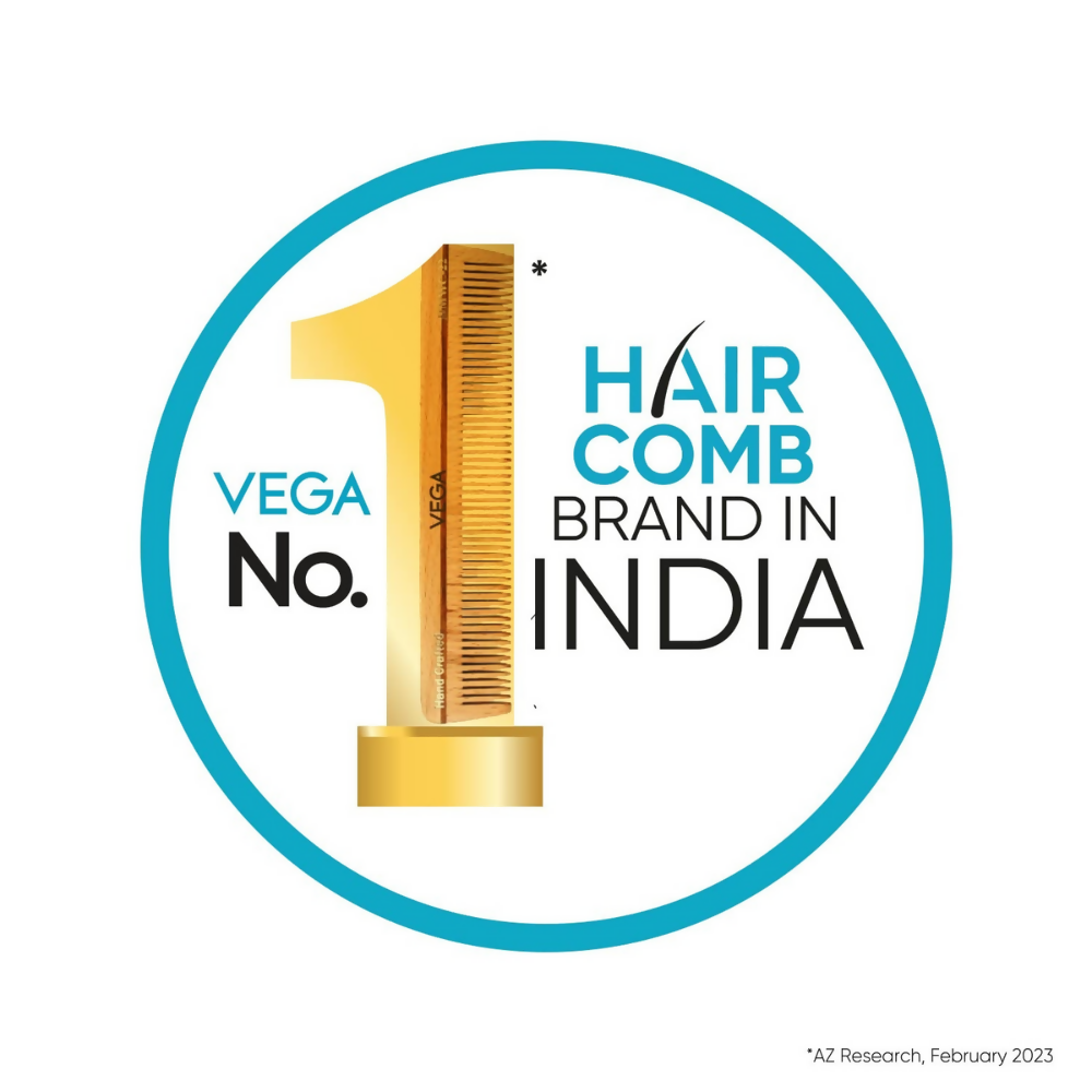 Vega Grooming Wooden Hair Comb - Handmade