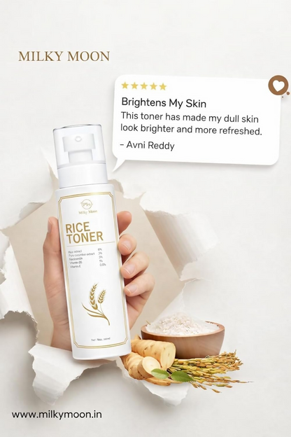 Milky Moon Rice Water Toner With Niacinamide & Cucumber