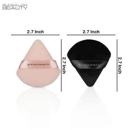 BUNGALOW BEAUTY Triangle Powder Puff Set - Pack of 12