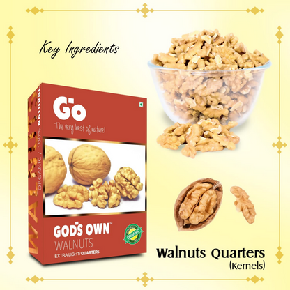 Go Organic Walnuts Kernels Extra Light/Quarters