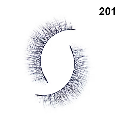 Bronson Professional Pair 6D Long & Natural False Eyelashes - 201