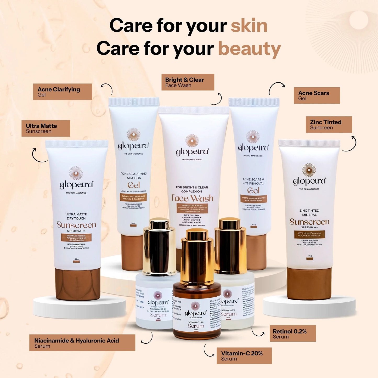 Glopetra Vitamin C Serum For Dull Skin