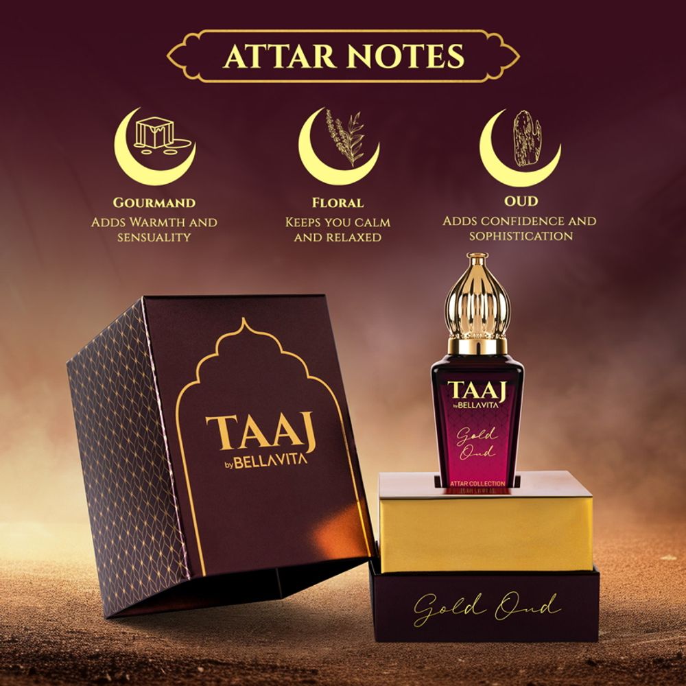 Taaj by Bella Vita Gold OUD Attar