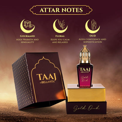 Taaj by Bella Vita Gold OUD Attar