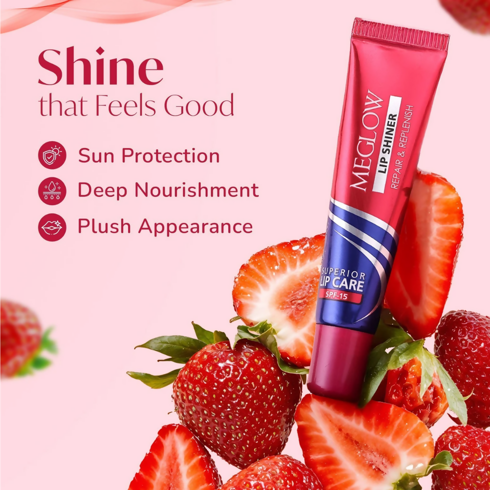 Meglow Lip Shiner with SPF 15 - Pink