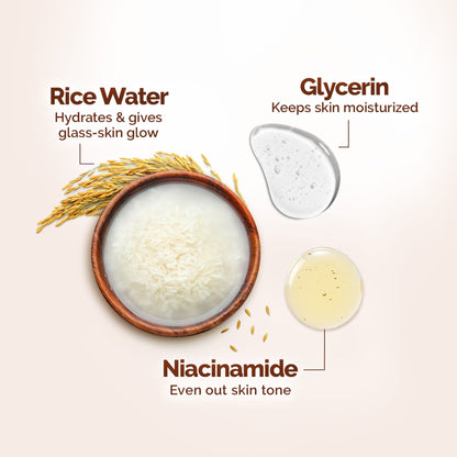 Mamaearth Rice Dewy Bright Face Wash With Rice Water & Niacinamide