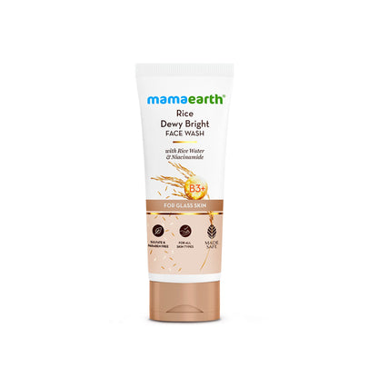 Mamaearth Rice Dewy Bright Face Wash With Rice Water & Niacinamide