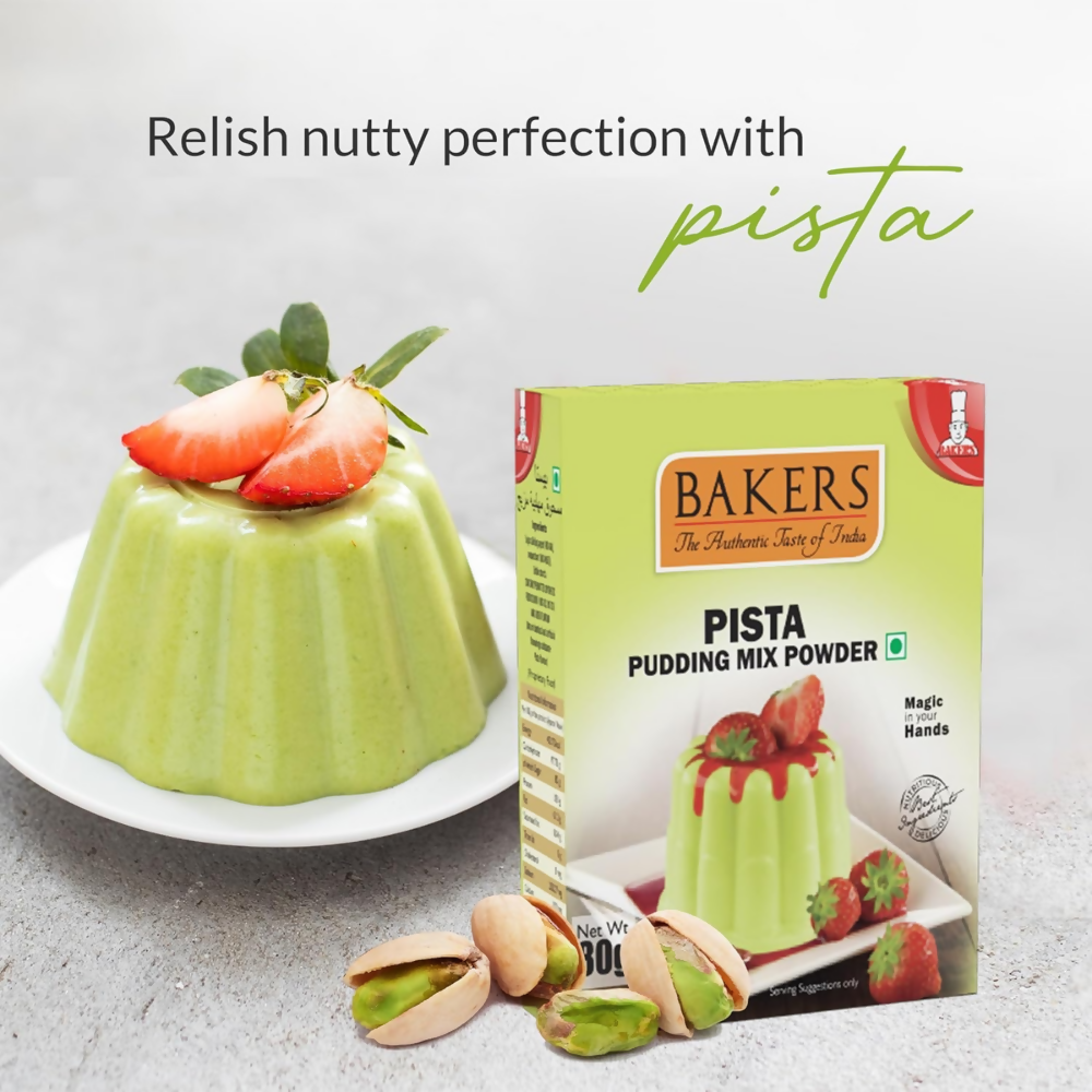 BAKERS Premium Pudding Mix - Pista Flavor