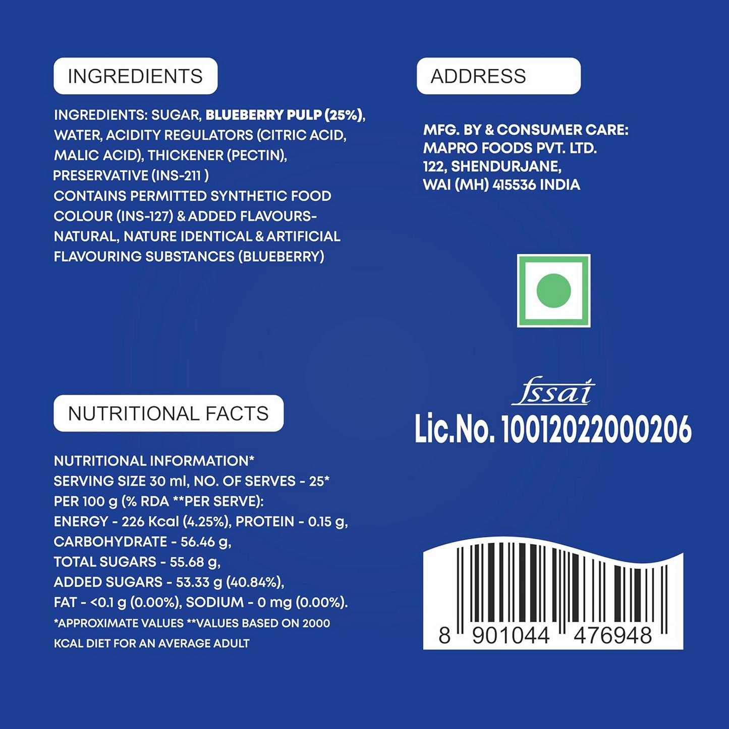 Mapro Blueberry Crush