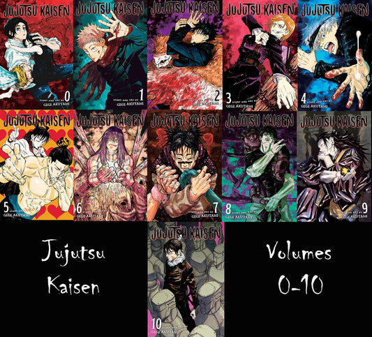 Jujutsu Kaisen Manga Complete Book Set Volumes 0-10
