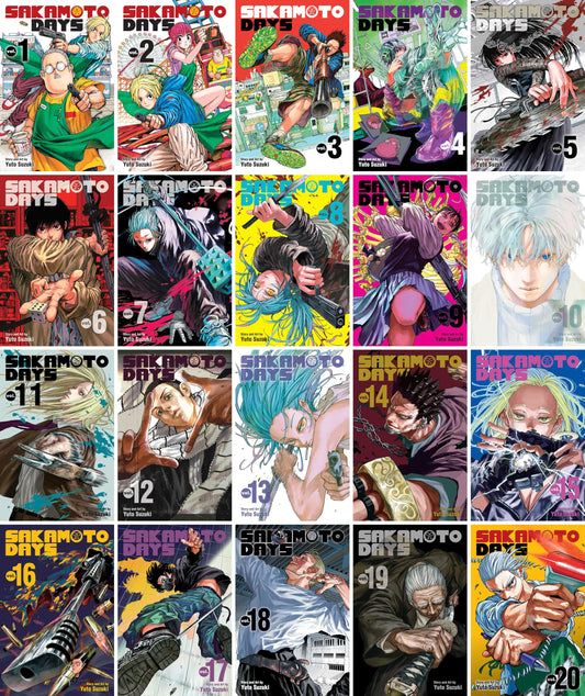 Sakamoto Days Vol. 1–20 Complete Manga Series Collection by Yuto Suzuki (20 Books)