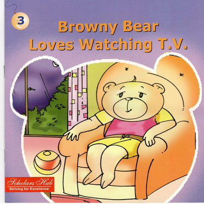 Browny Bear Loves Watching T.V.3.