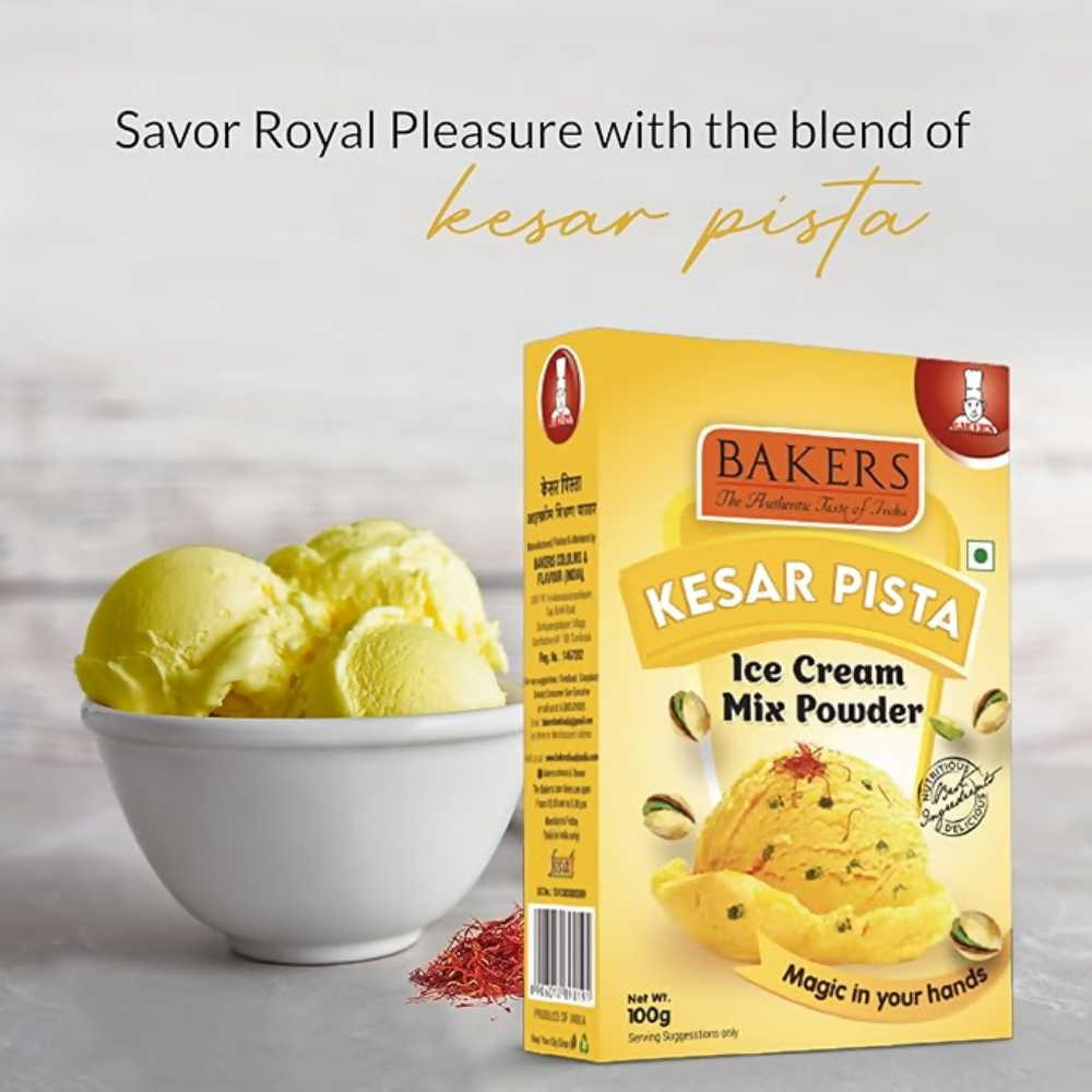 BAKERS Kesar Pista Ice Cream Powder