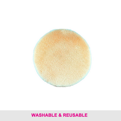 Vega Powder Puff Makeup Cotton Applicator & Foundation blender - Off White
