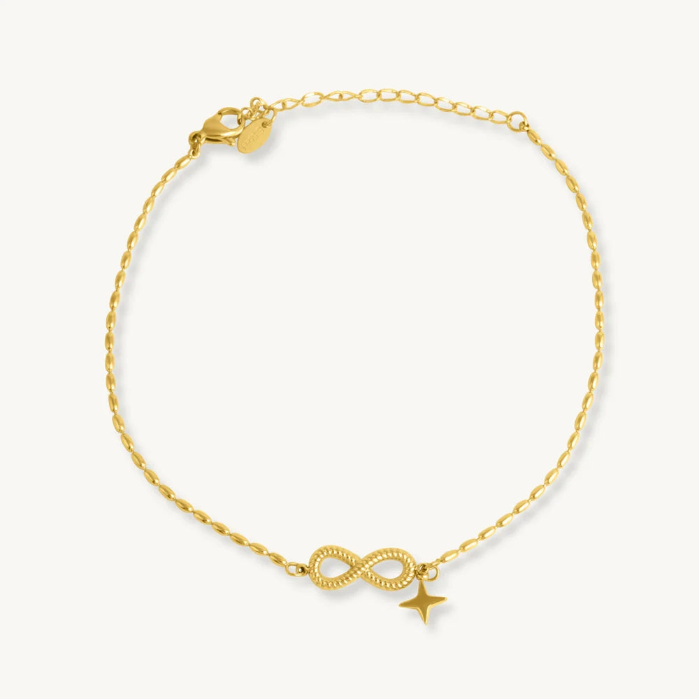 Delicate Celestial Charm Infinity Anklet