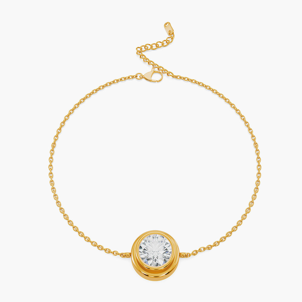 Dainty Diamond Anklet