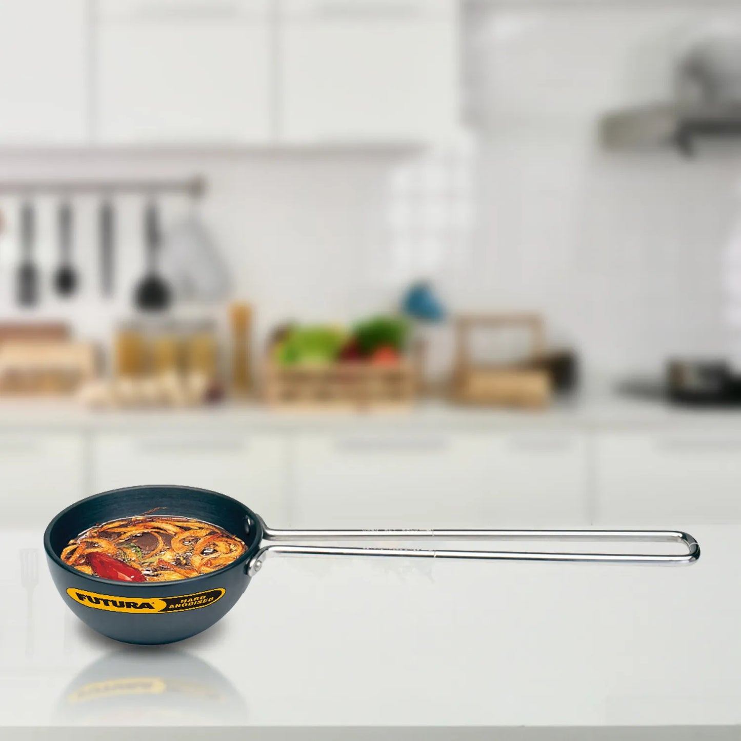 Hawkins Futura 1 Cup Tadka Pan-240 ml Pan, Black