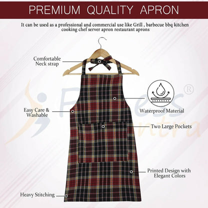 Fitness Mantra Waterproof Kitchen Apron For Men & Women-Multicolour