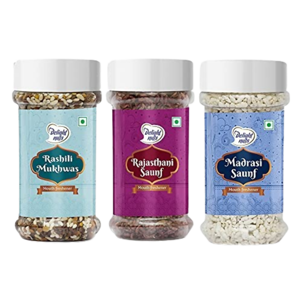 Delight nuts Mukhwas - Rashili Mukhwas , Rajasthani Saunf & Madrasi Saunf